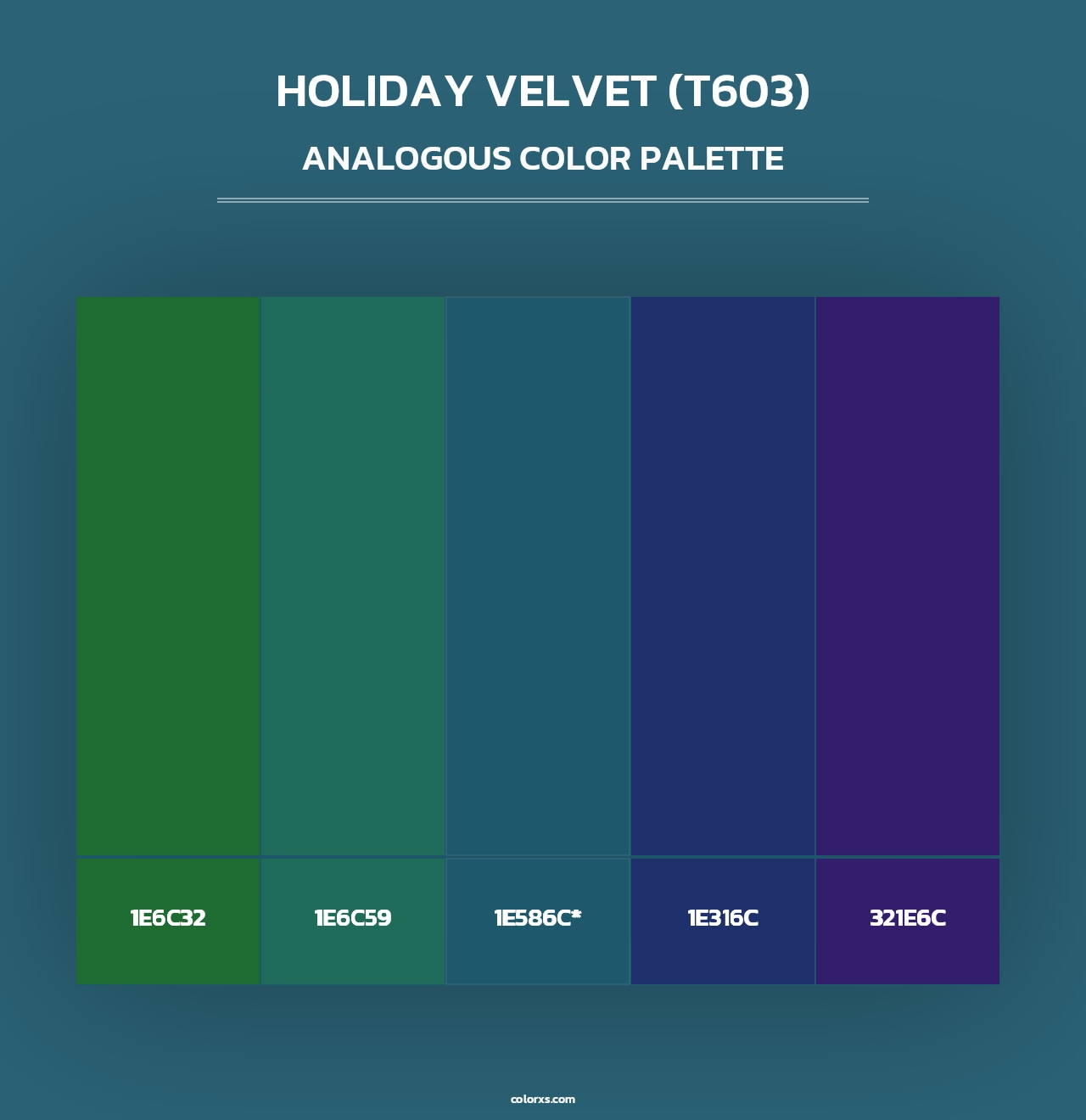 Holiday Velvet (T603) - Analogous Color Palette