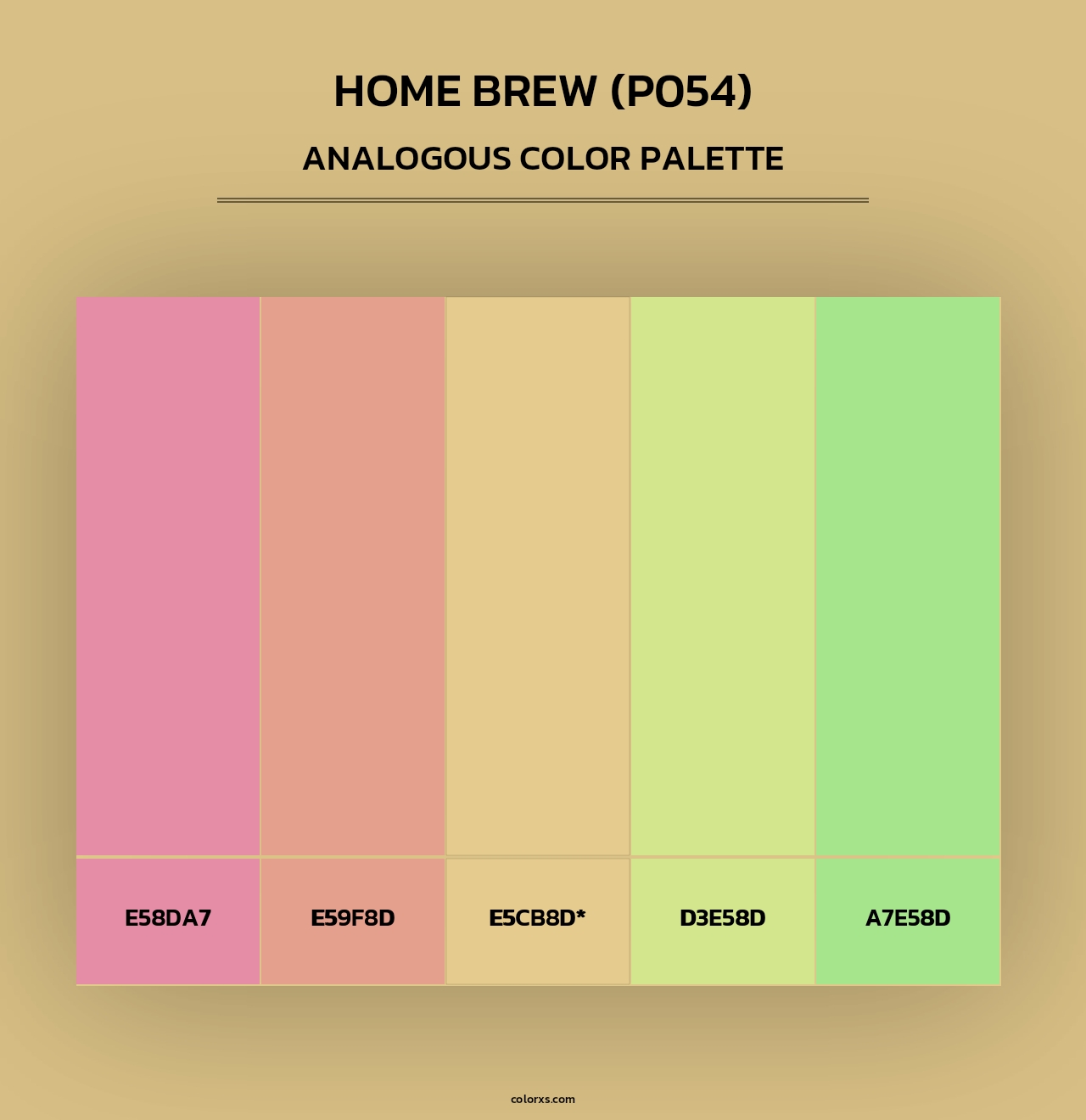 Home Brew (P054) - Analogous Color Palette
