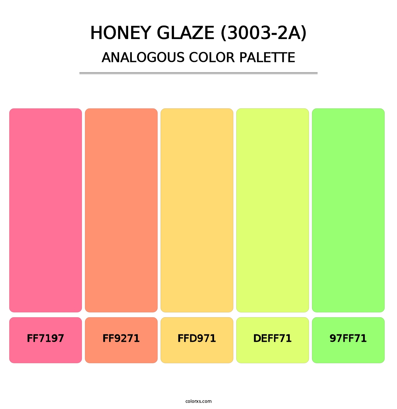 Honey Glaze (3003-2A) - Analogous Color Palette