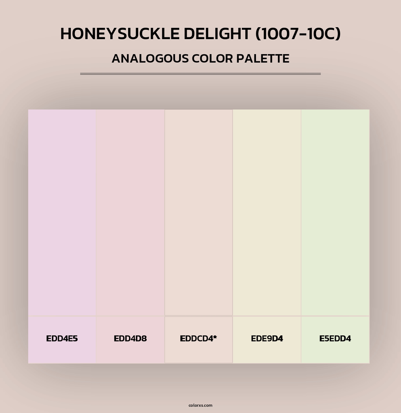Honeysuckle Delight (1007-10C) - Analogous Color Palette