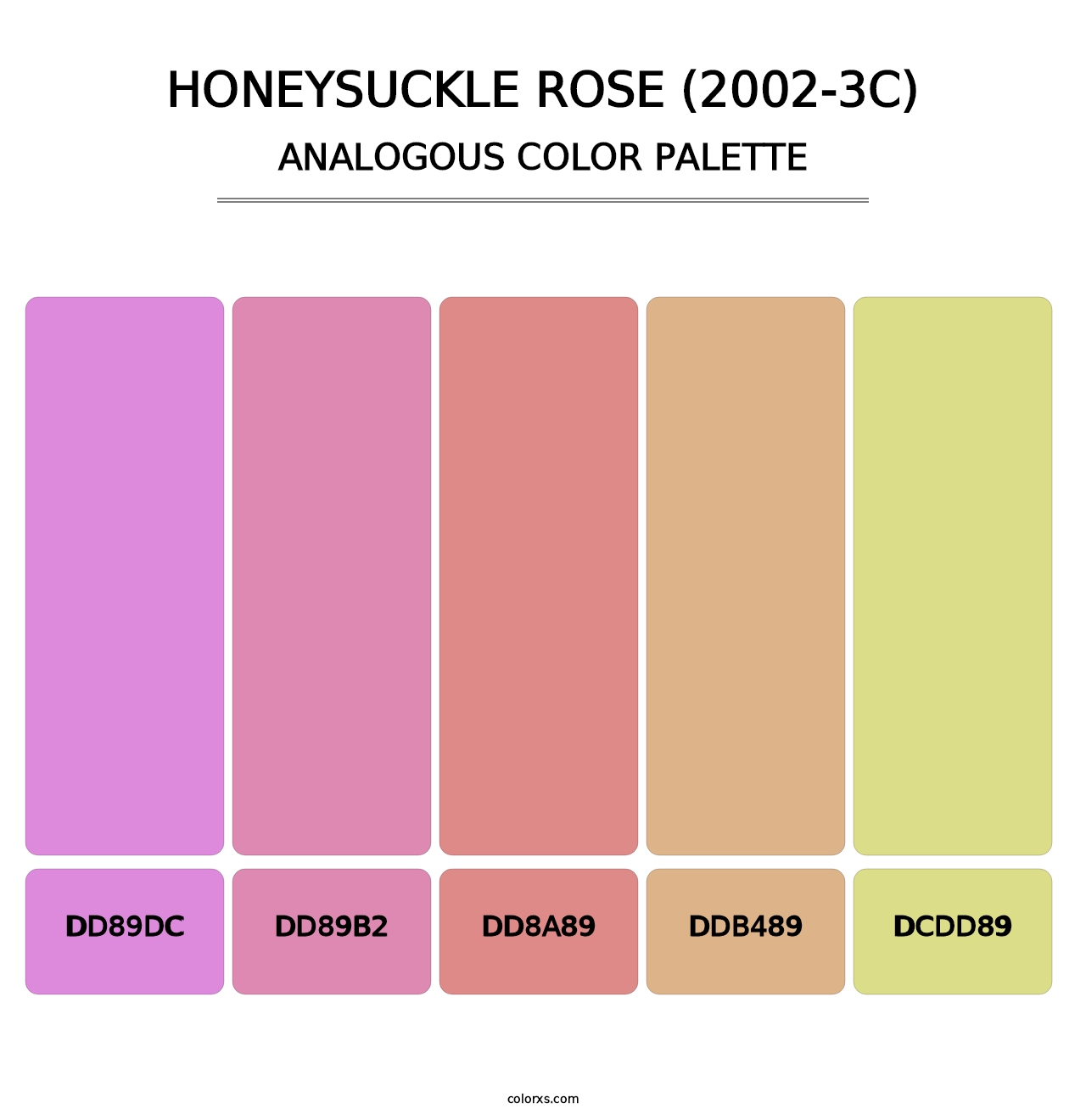Honeysuckle Rose (2002-3C) - Analogous Color Palette