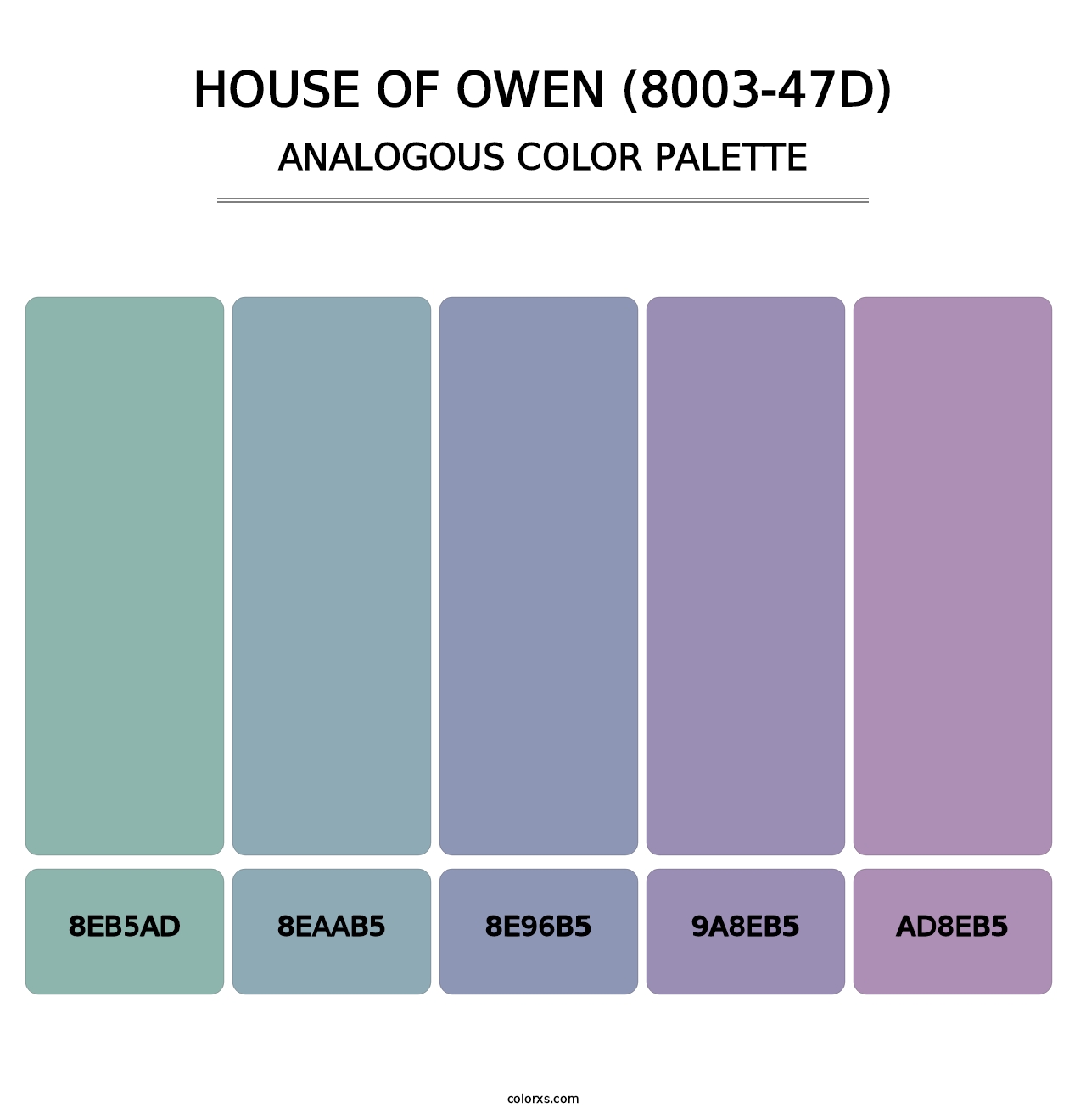 House of Owen (8003-47D) - Analogous Color Palette