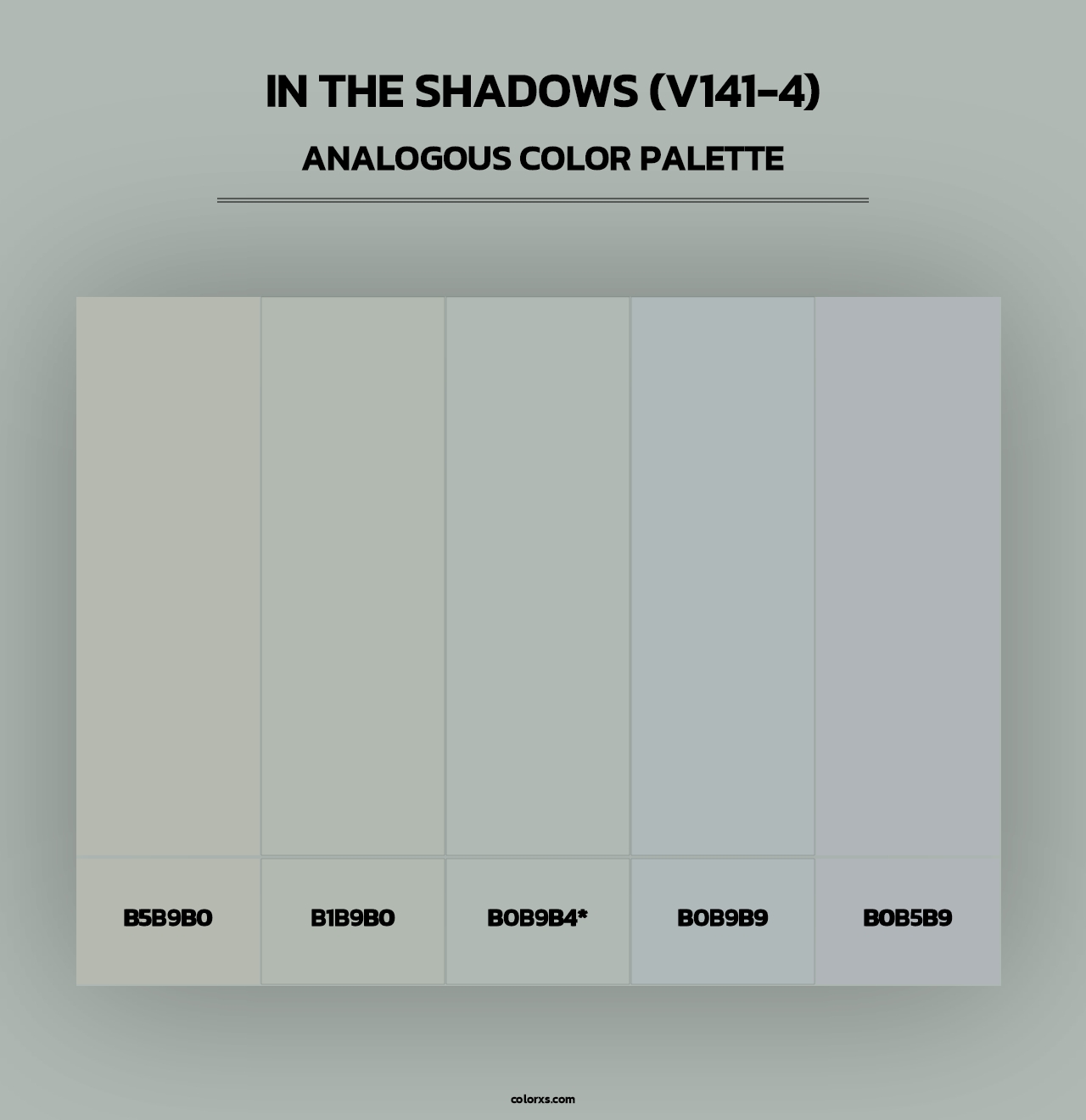 In the Shadows (V141-4) - Analogous Color Palette