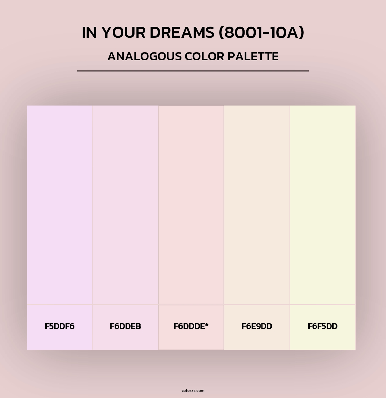 In Your Dreams (8001-10A) - Analogous Color Palette