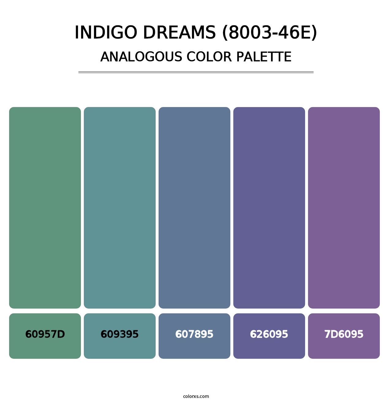 Indigo Dreams (8003-46E) - Analogous Color Palette