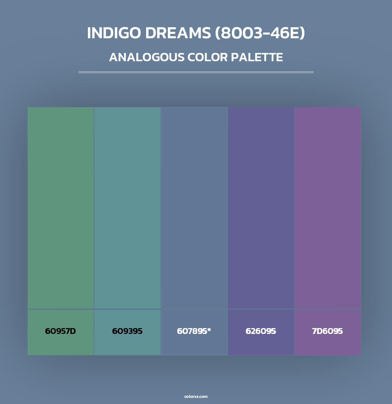 Indigo Dreams (8003-46E) - Analogous Color Palette