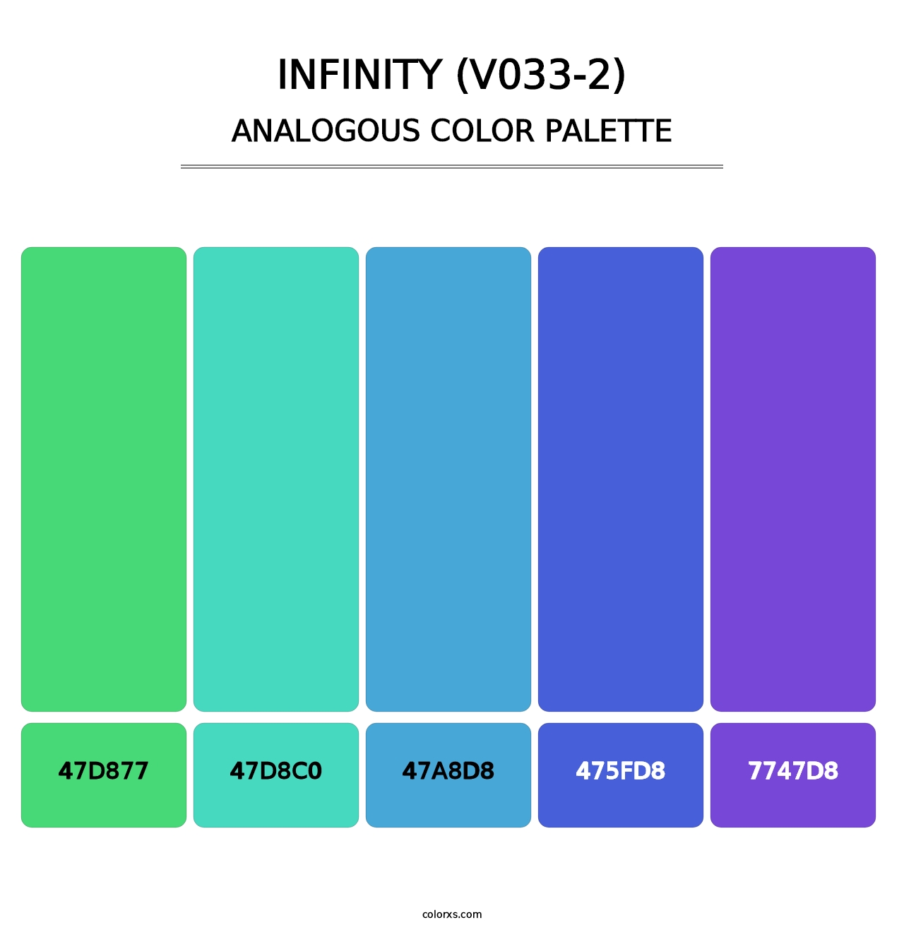 Infinity (V033-2) - Analogous Color Palette