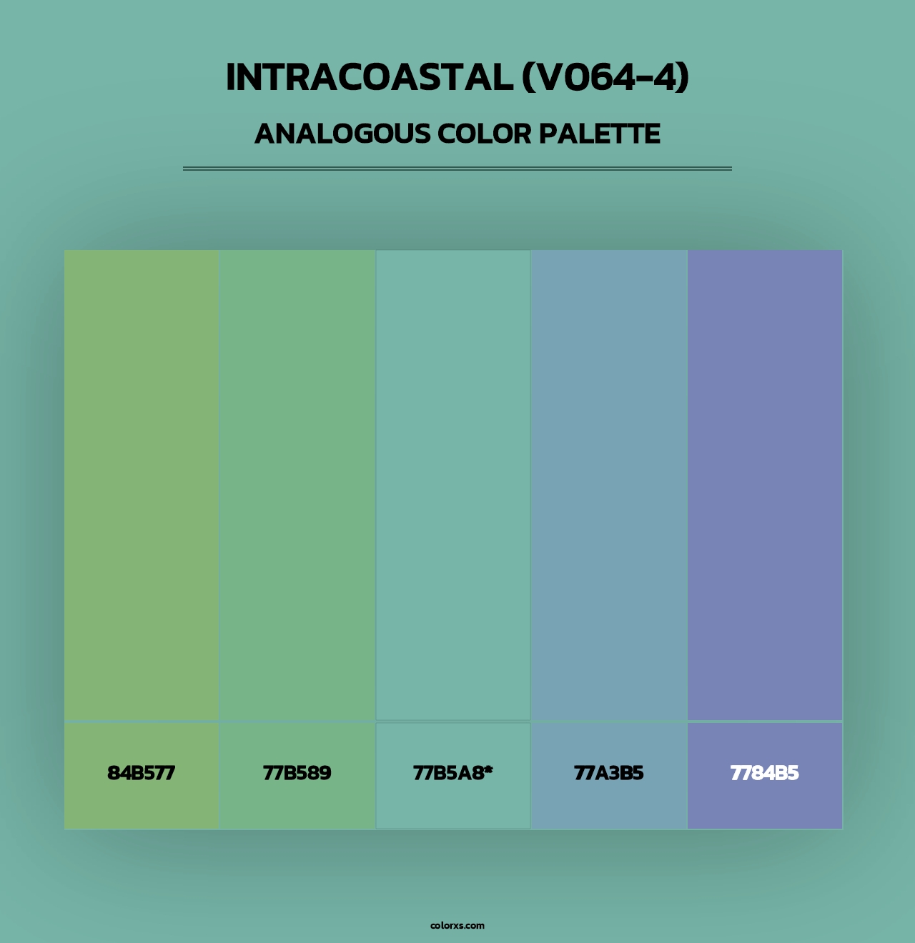 Intracoastal (V064-4) - Analogous Color Palette