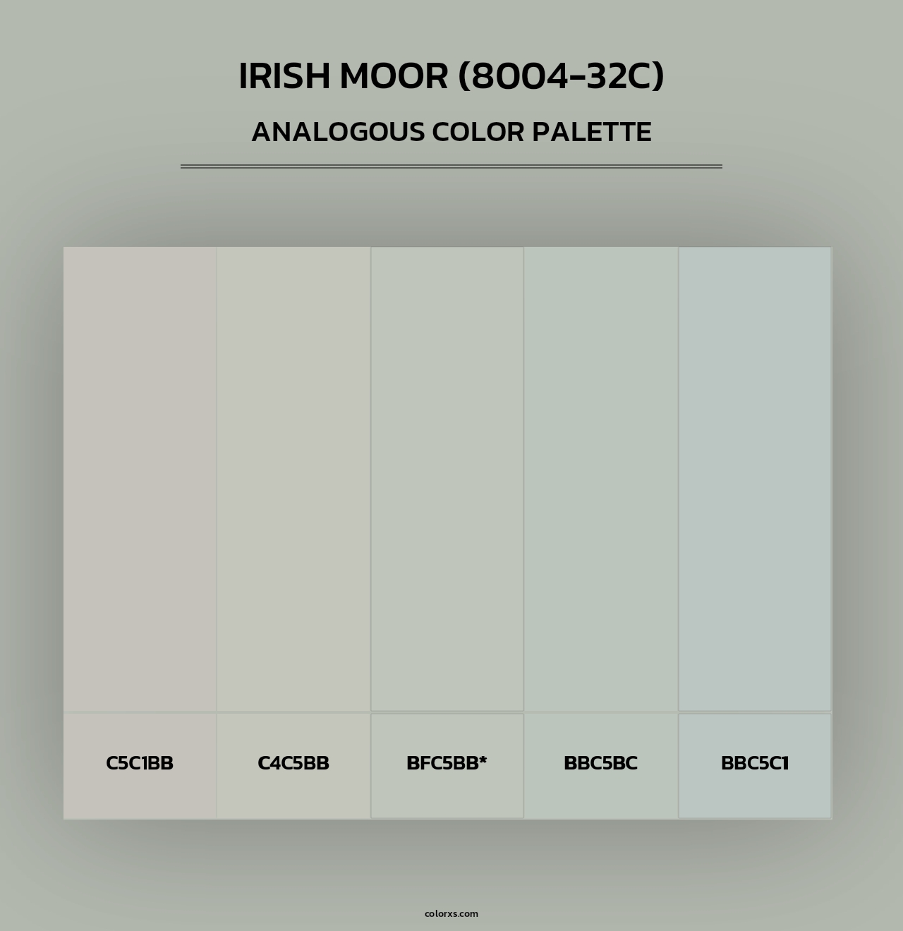 Irish Moor (8004-32C) - Analogous Color Palette