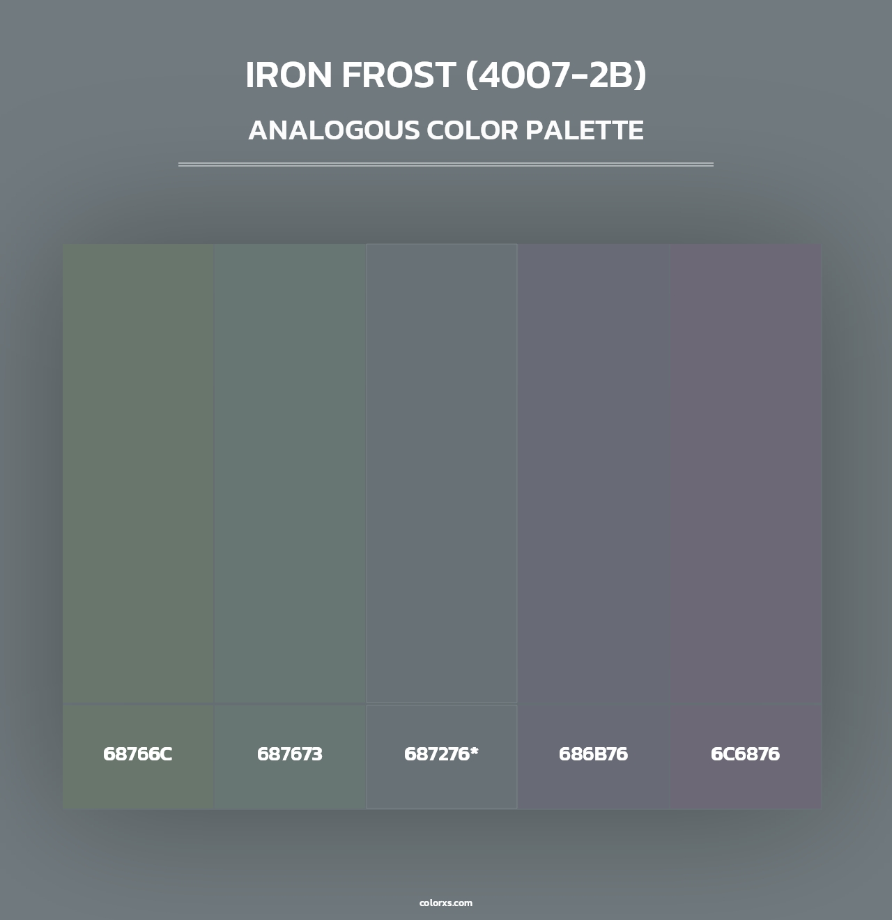Iron Frost (4007-2B) - Analogous Color Palette