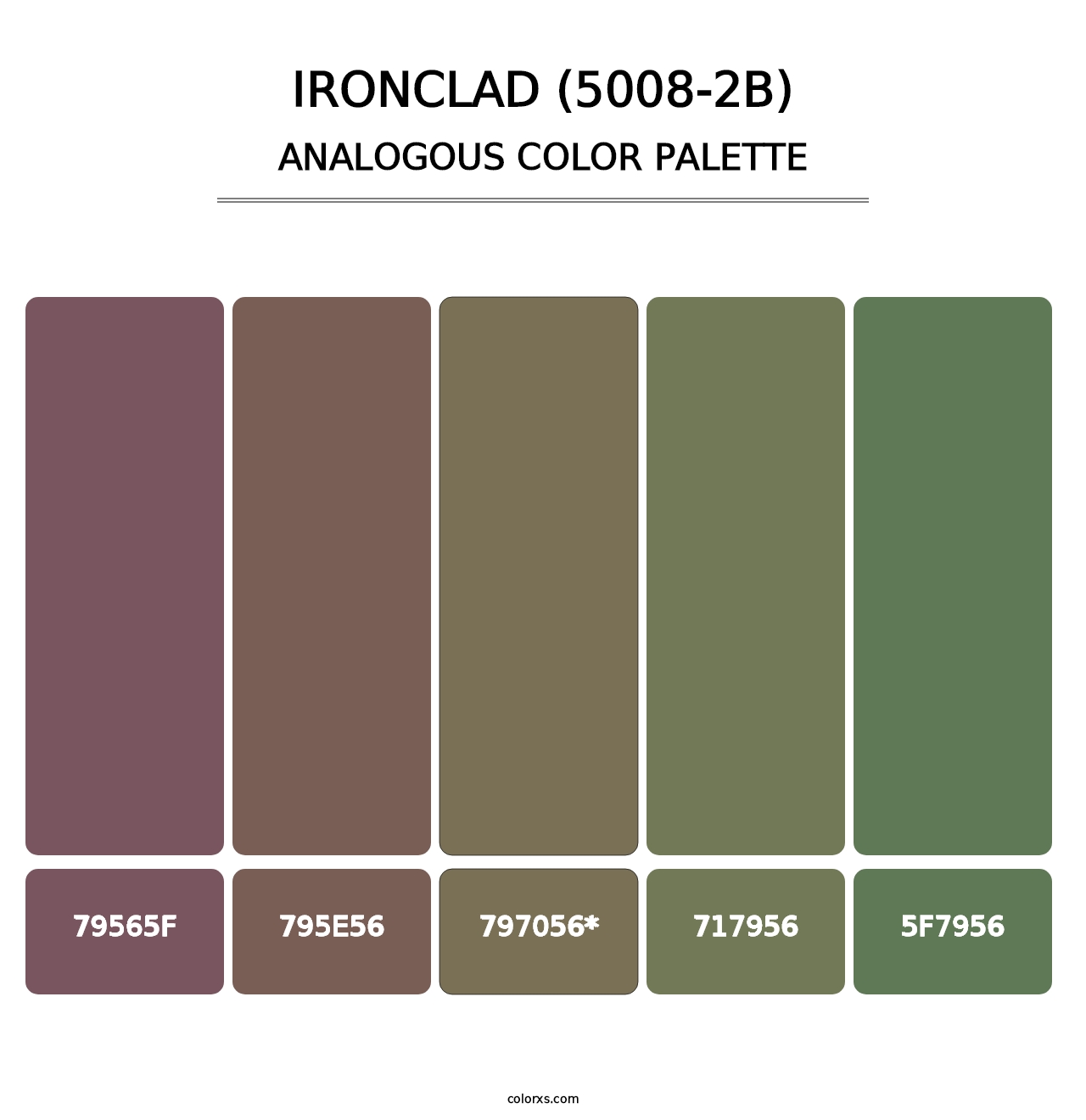 Ironclad (5008-2B) - Analogous Color Palette