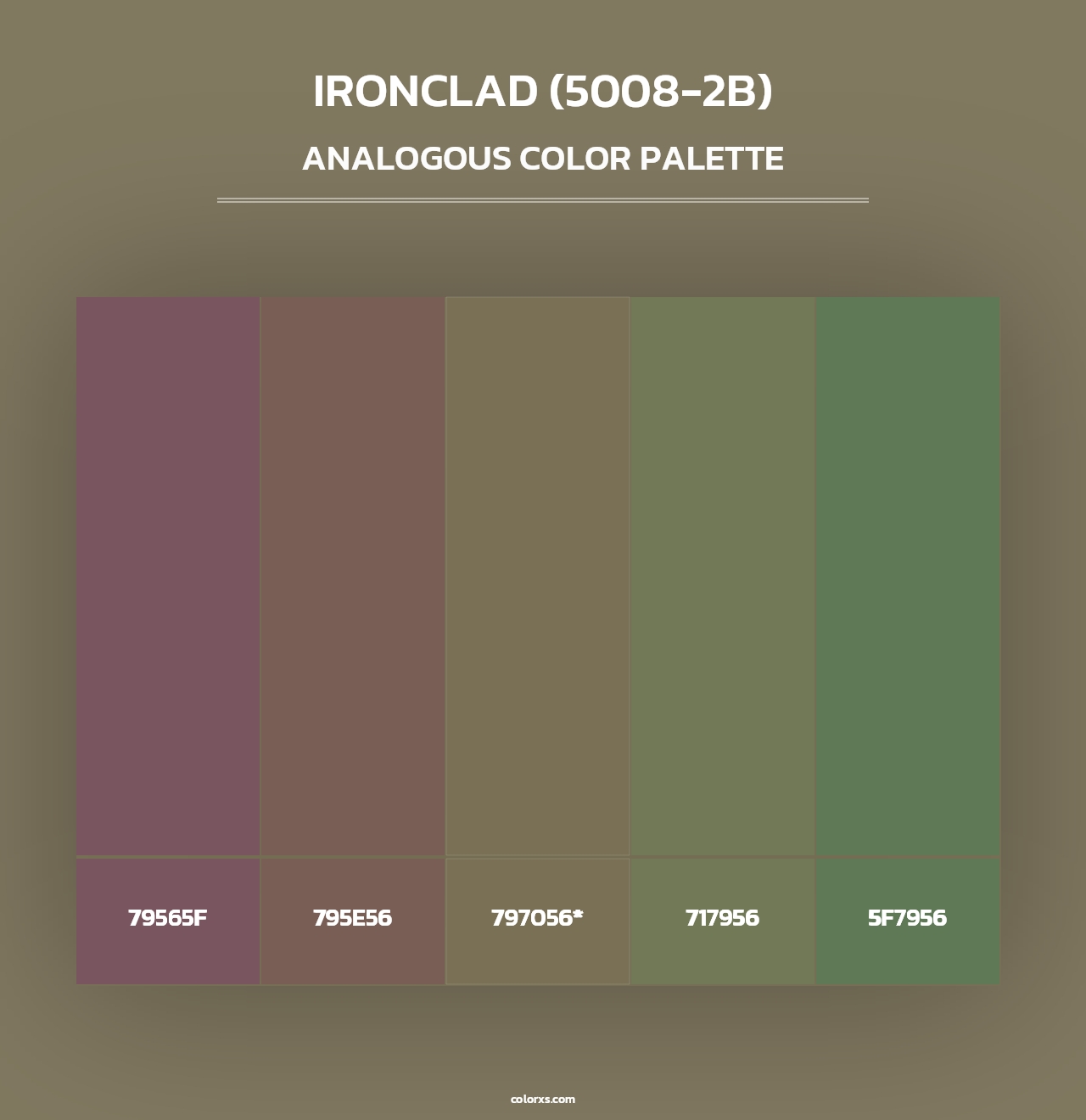 Ironclad (5008-2B) - Analogous Color Palette