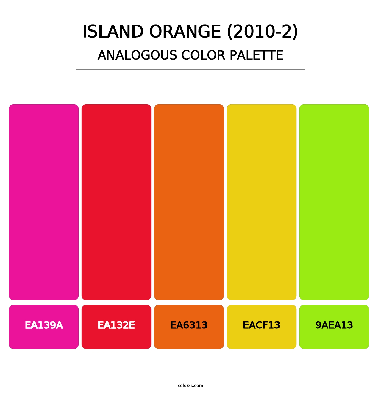 Island Orange (2010-2) - Analogous Color Palette