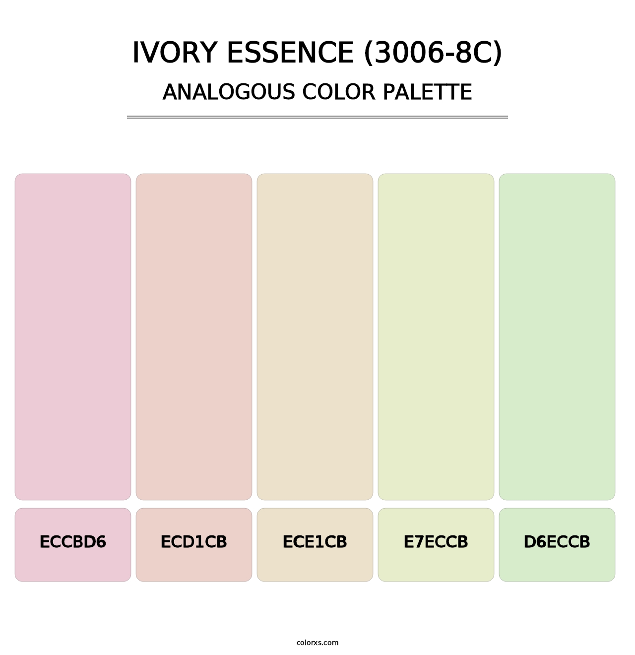 Ivory Essence (3006-8C) - Analogous Color Palette