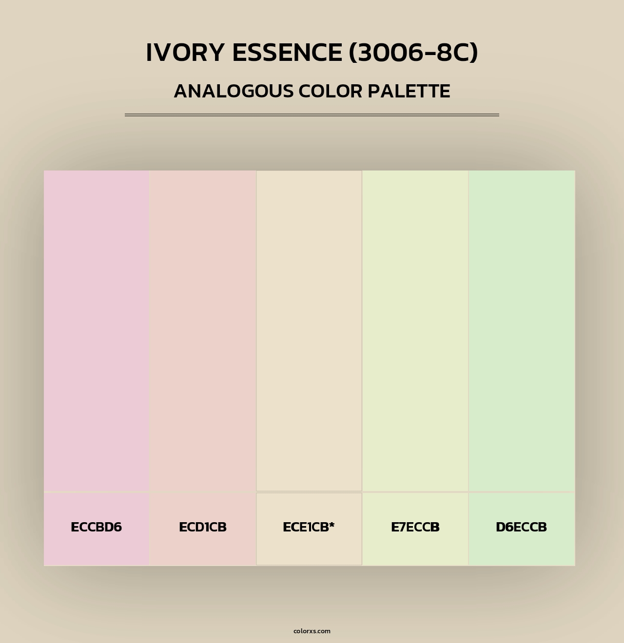 Ivory Essence (3006-8C) - Analogous Color Palette