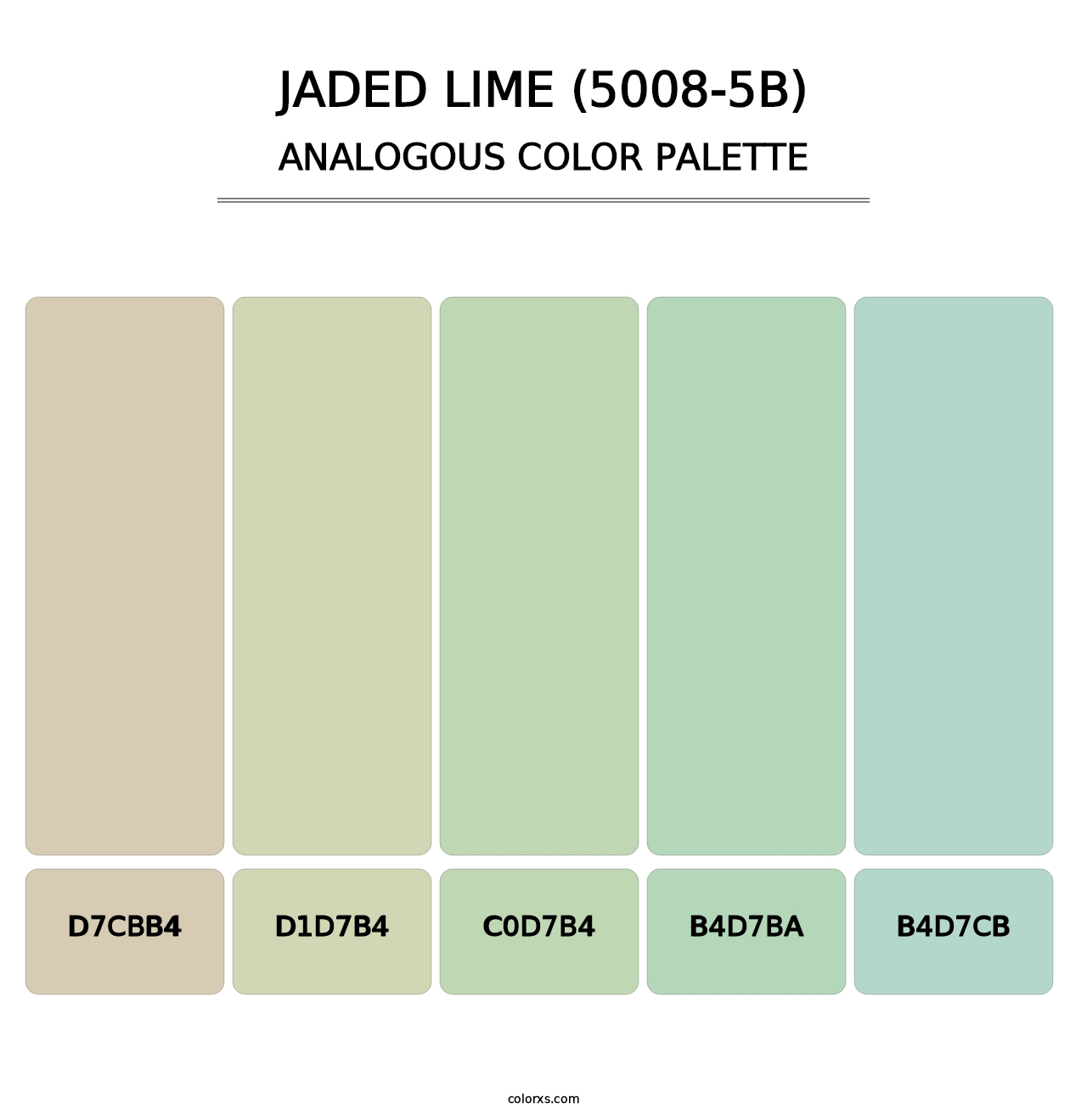 Jaded Lime (5008-5B) - Analogous Color Palette