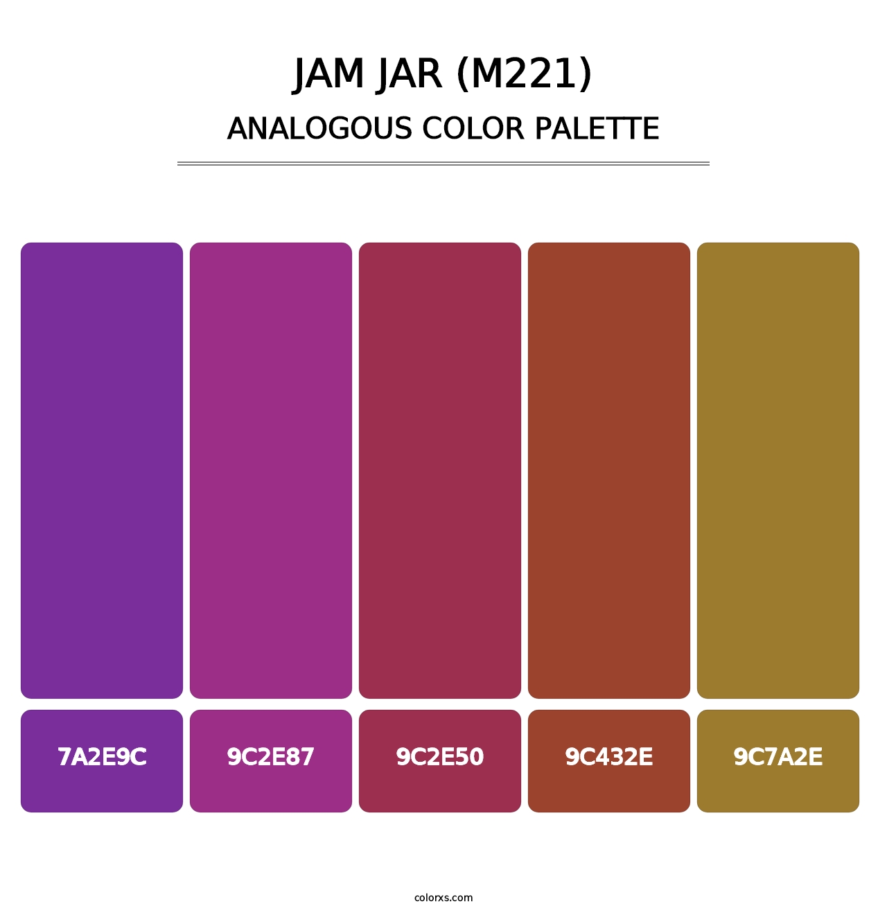 Jam Jar (M221) - Analogous Color Palette