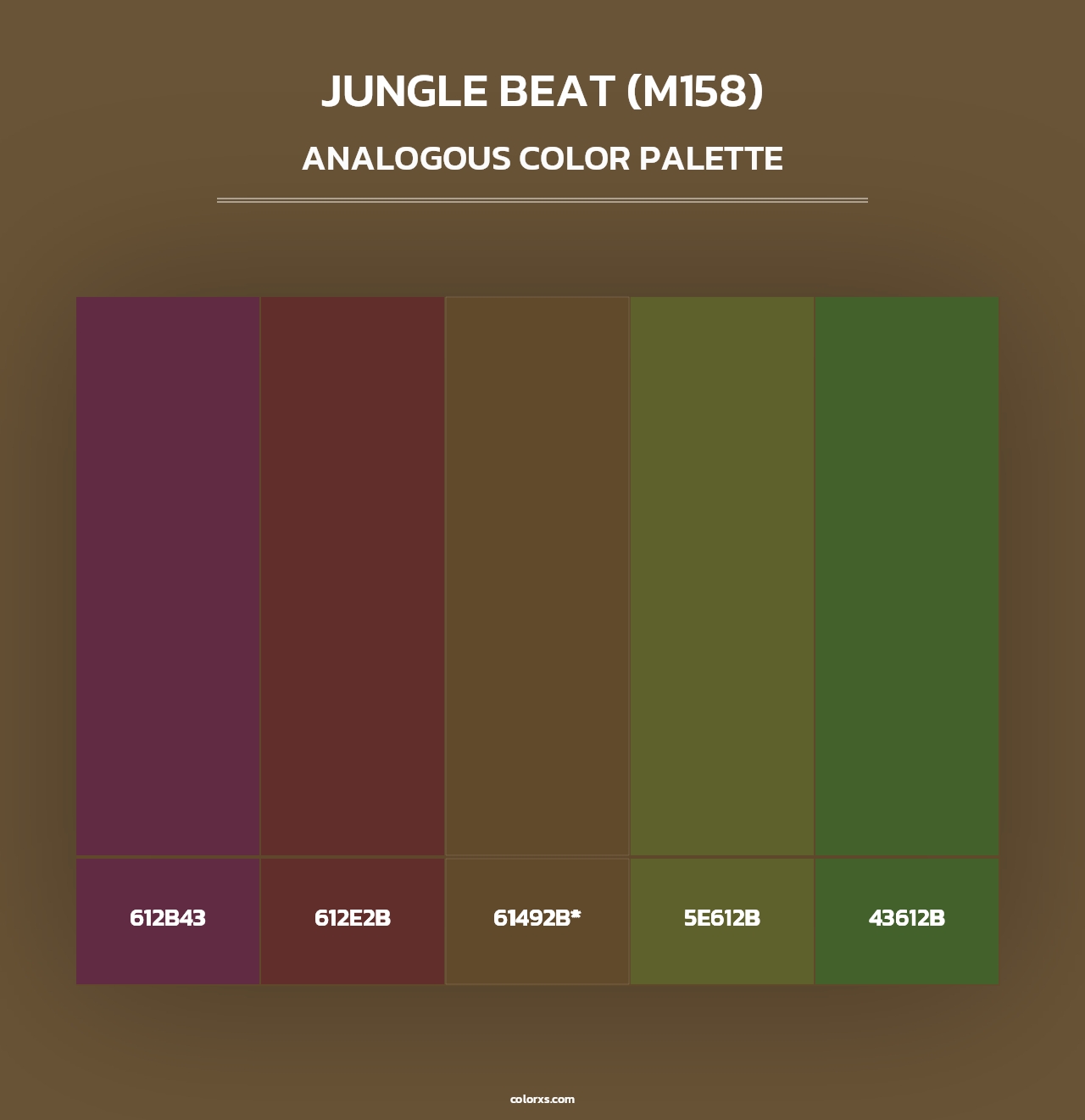 Jungle Beat (M158) - Analogous Color Palette