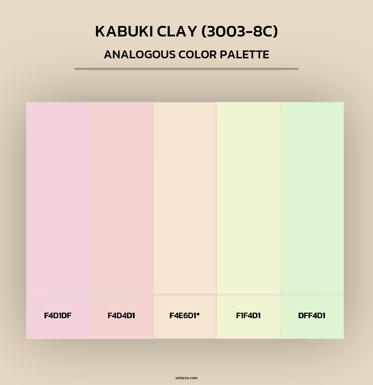 Kabuki Clay (3003-8C) - Analogous Color Palette