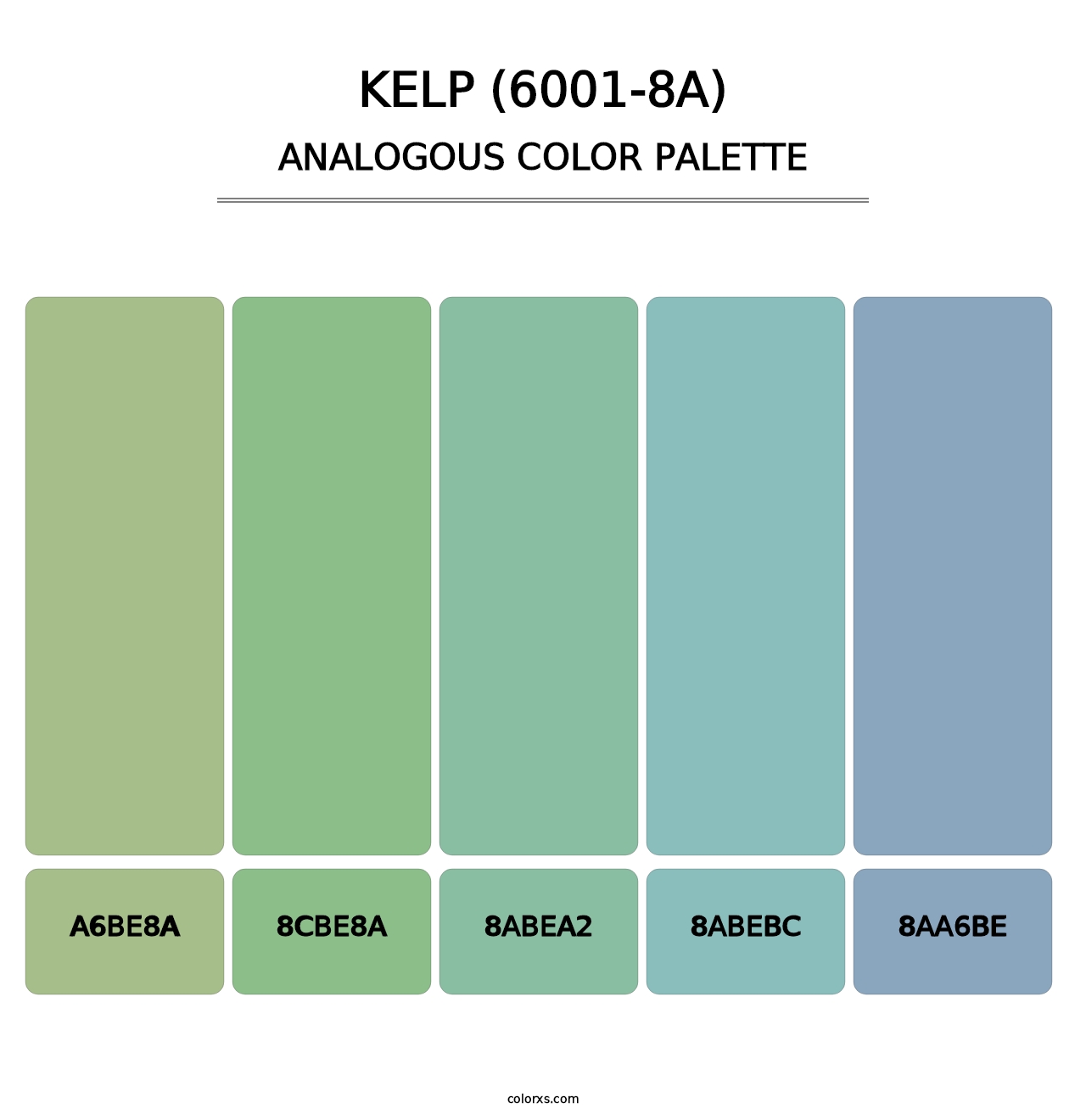 Kelp (6001-8A) - Analogous Color Palette