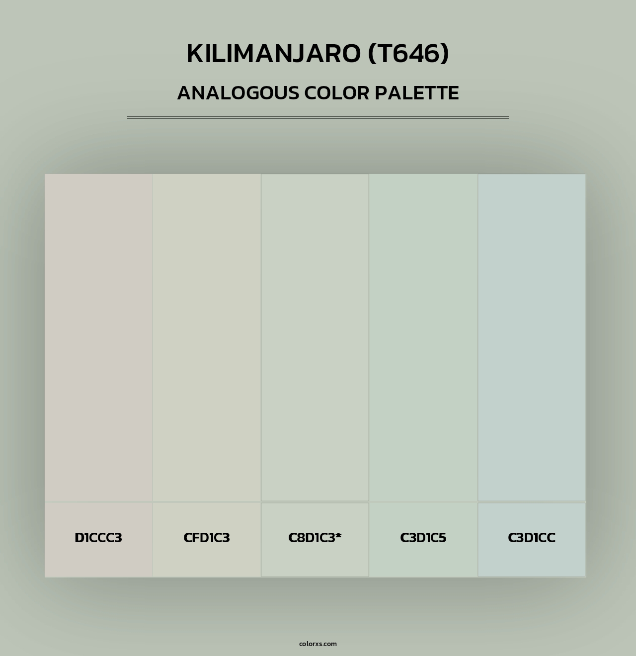 Kilimanjaro (T646) - Analogous Color Palette