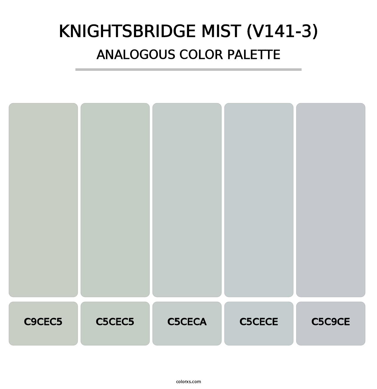 Knightsbridge Mist (V141-3) - Analogous Color Palette