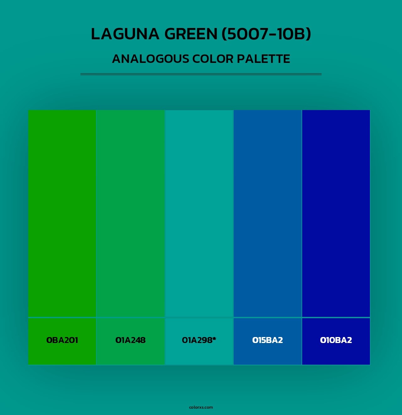 Laguna Green (5007-10B) - Analogous Color Palette