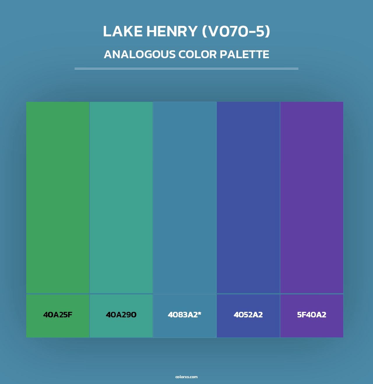 Lake Henry (V070-5) - Analogous Color Palette