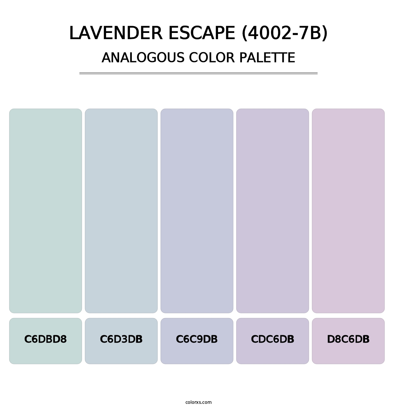 Lavender Escape (4002-7B) - Analogous Color Palette