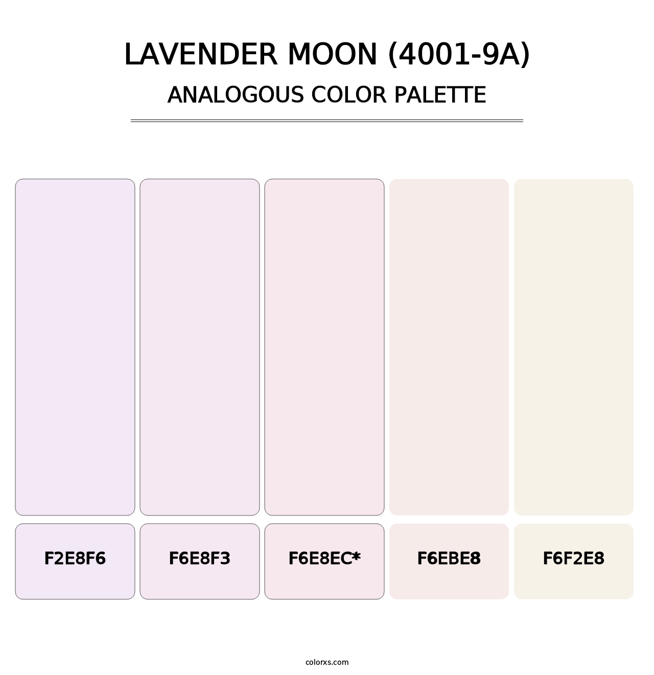 Lavender Moon (4001-9A) - Analogous Color Palette