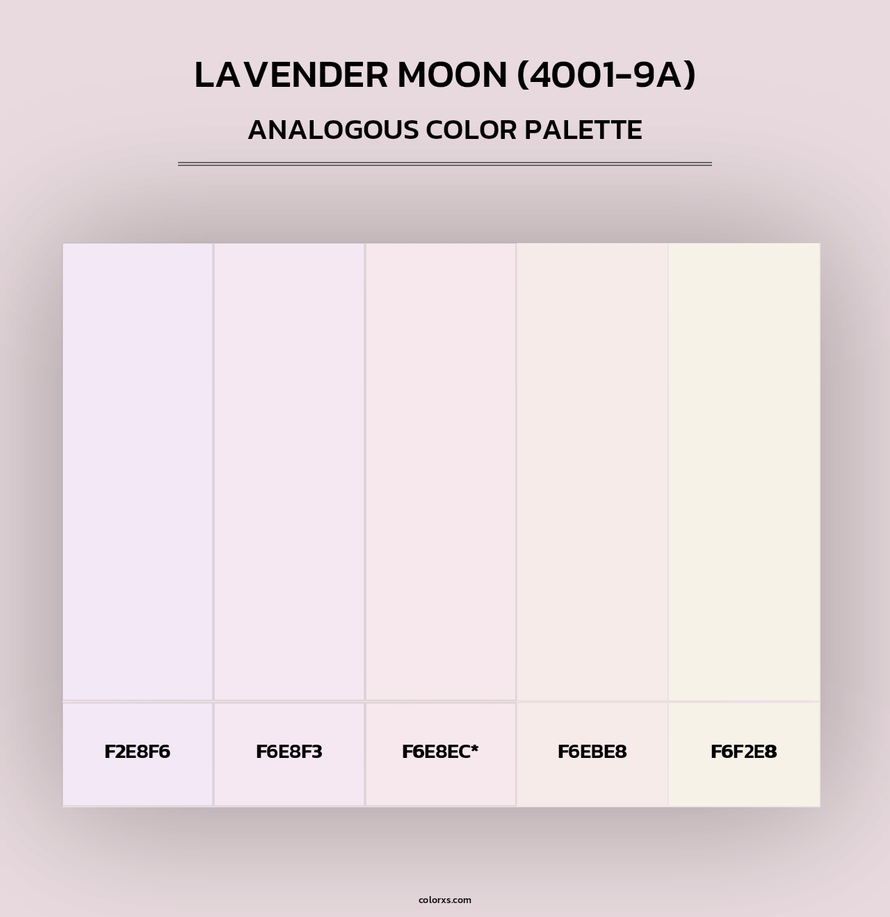 Lavender Moon (4001-9A) - Analogous Color Palette