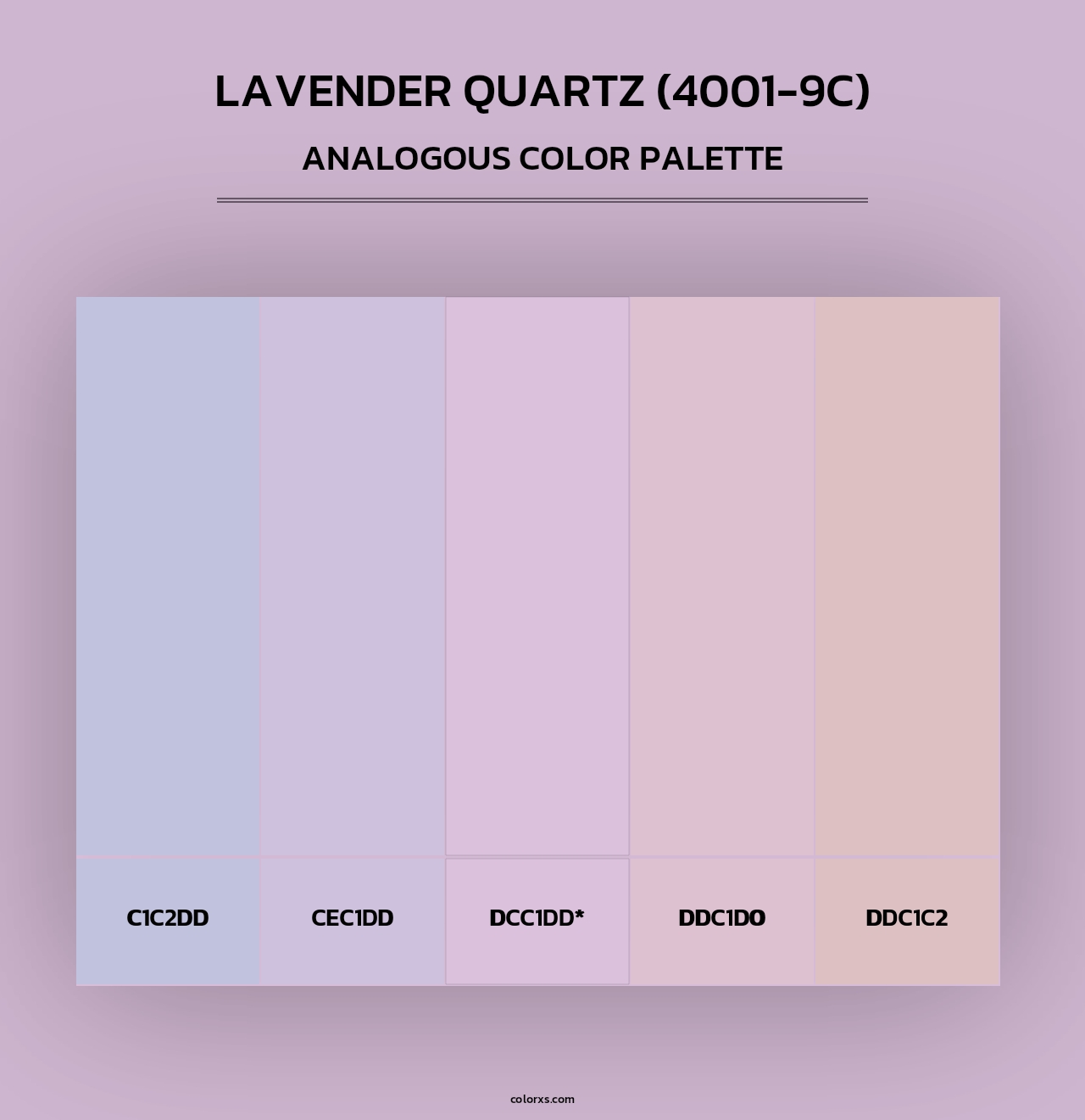 Lavender Quartz (4001-9C) - Analogous Color Palette