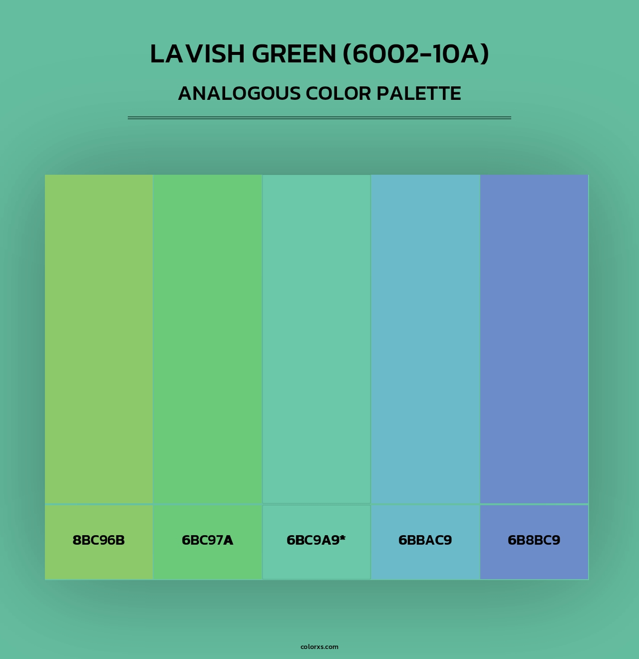 Lavish Green (6002-10A) - Analogous Color Palette