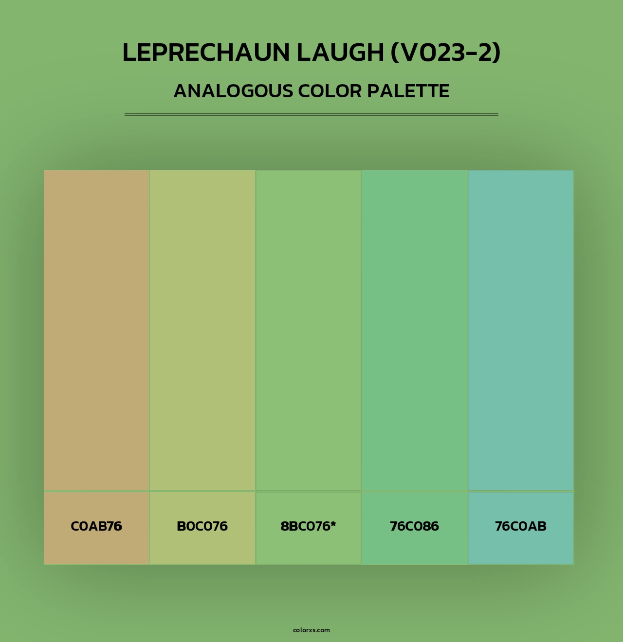 Leprechaun Laugh (V023-2) - Analogous Color Palette