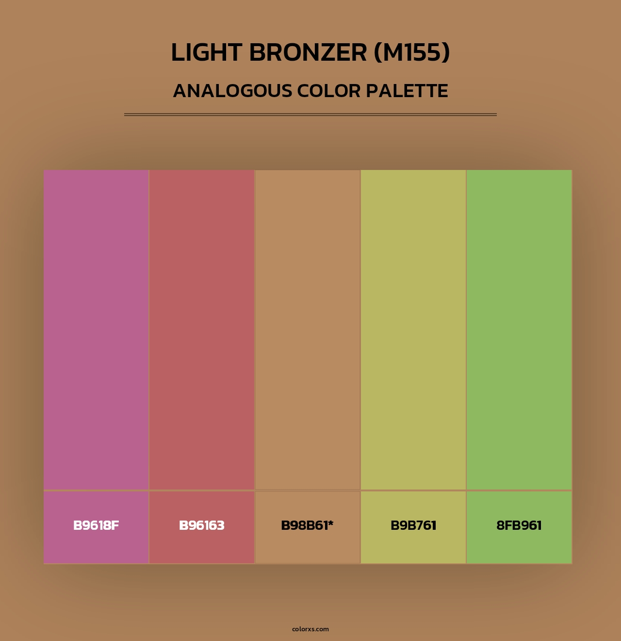 Light Bronzer (M155) - Analogous Color Palette
