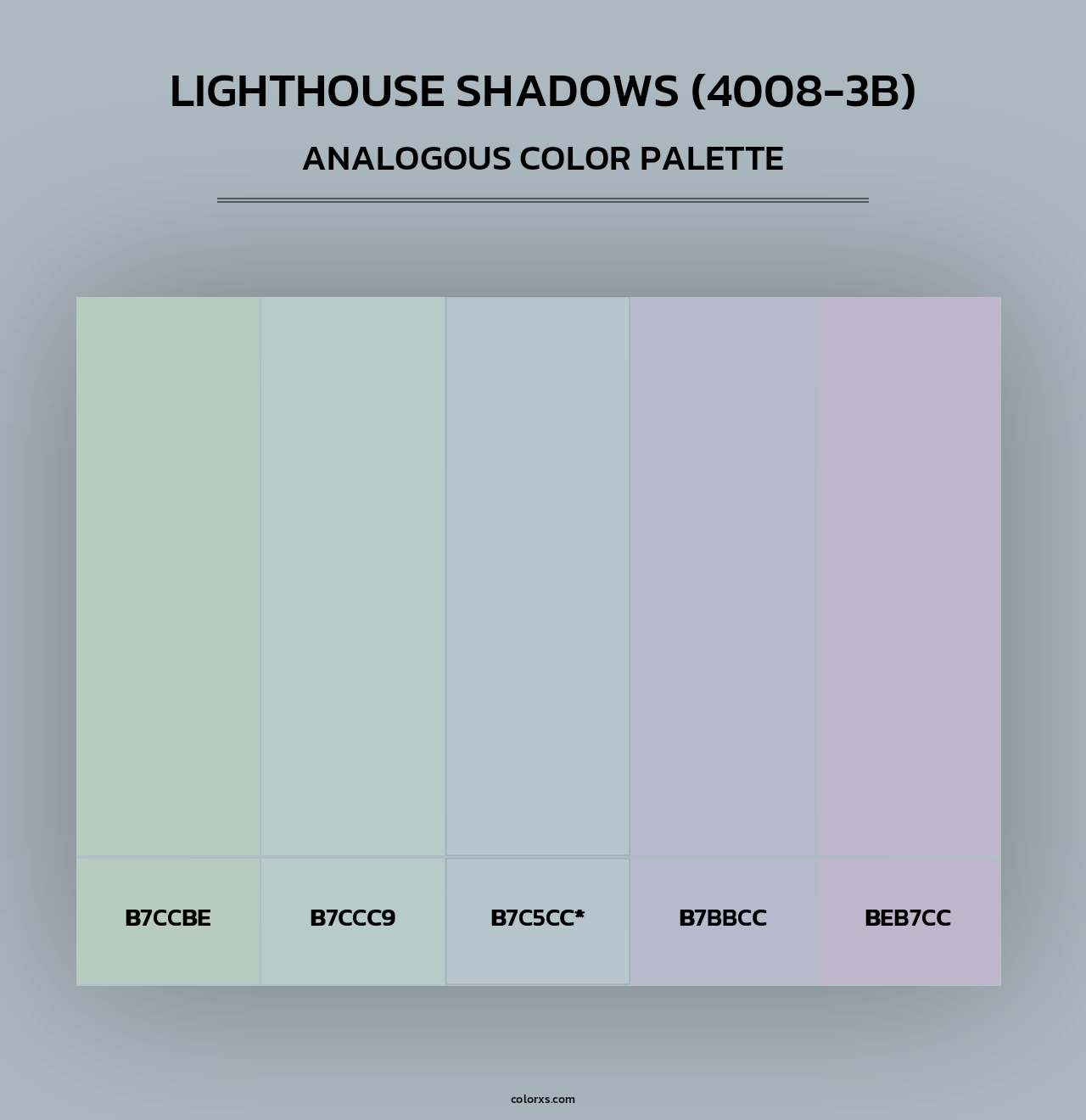 Lighthouse Shadows (4008-3B) - Analogous Color Palette