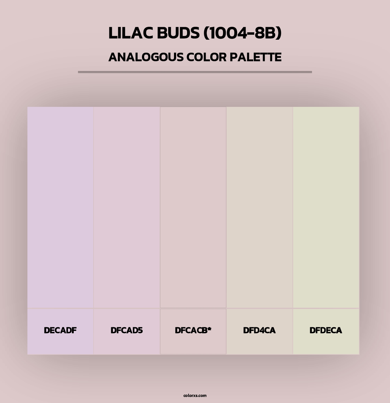 Lilac Buds (1004-8B) - Analogous Color Palette