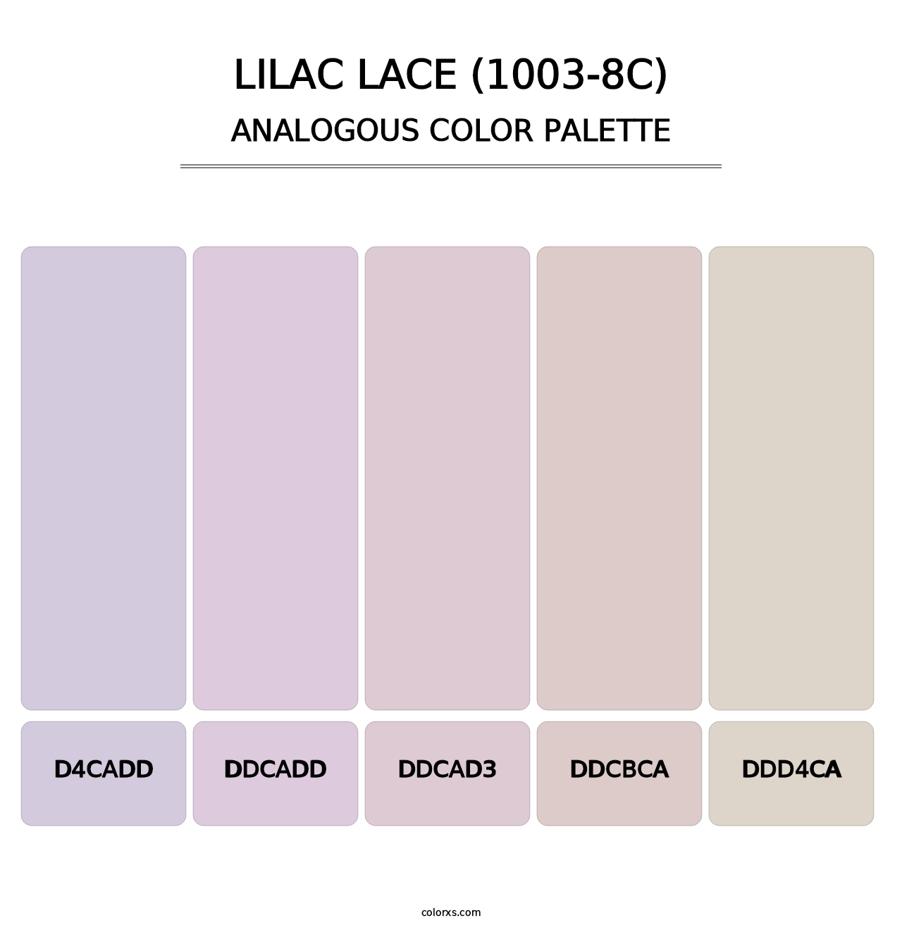 Lilac Lace (1003-8C) - Analogous Color Palette