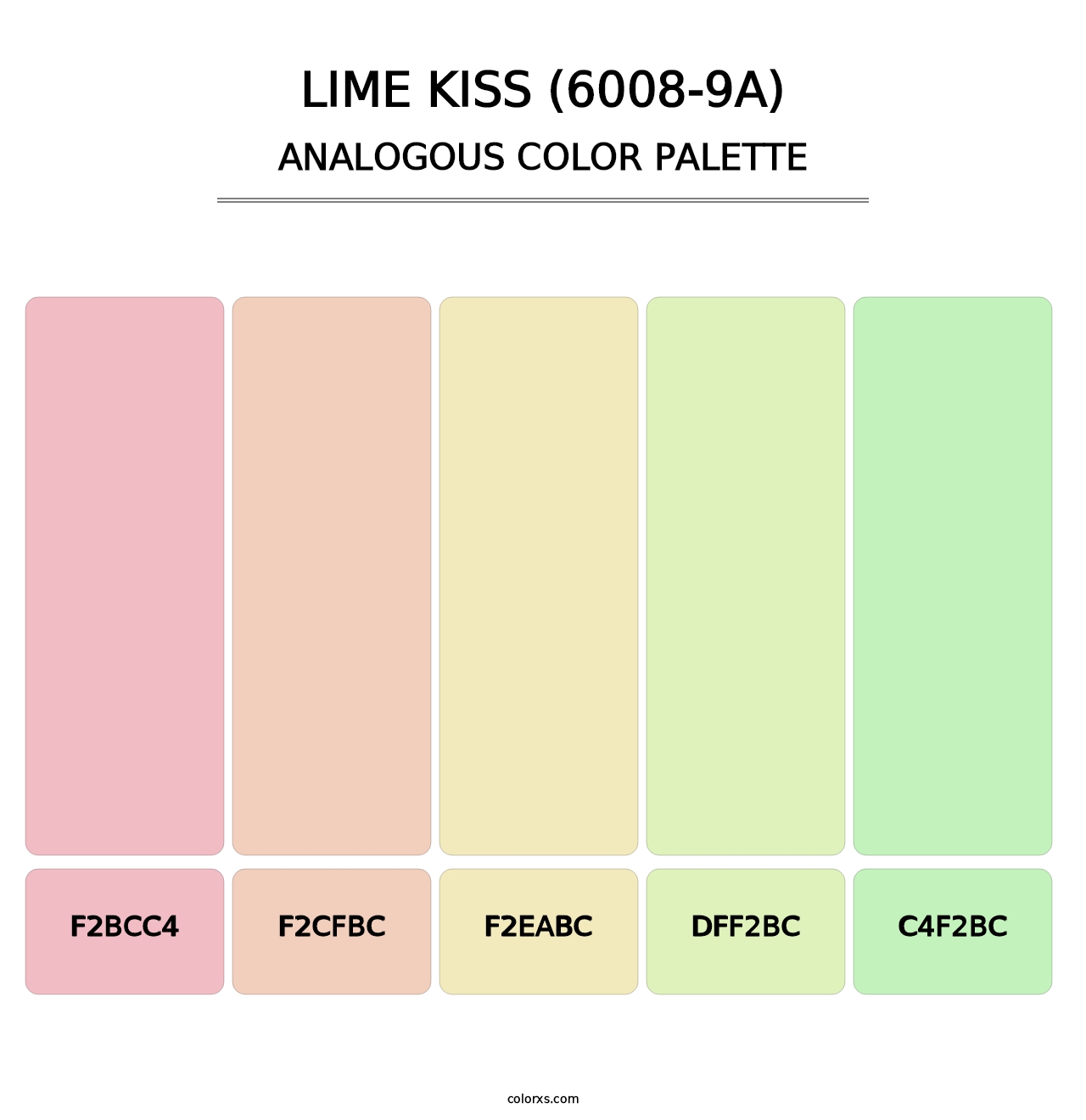 Lime Kiss (6008-9A) - Analogous Color Palette