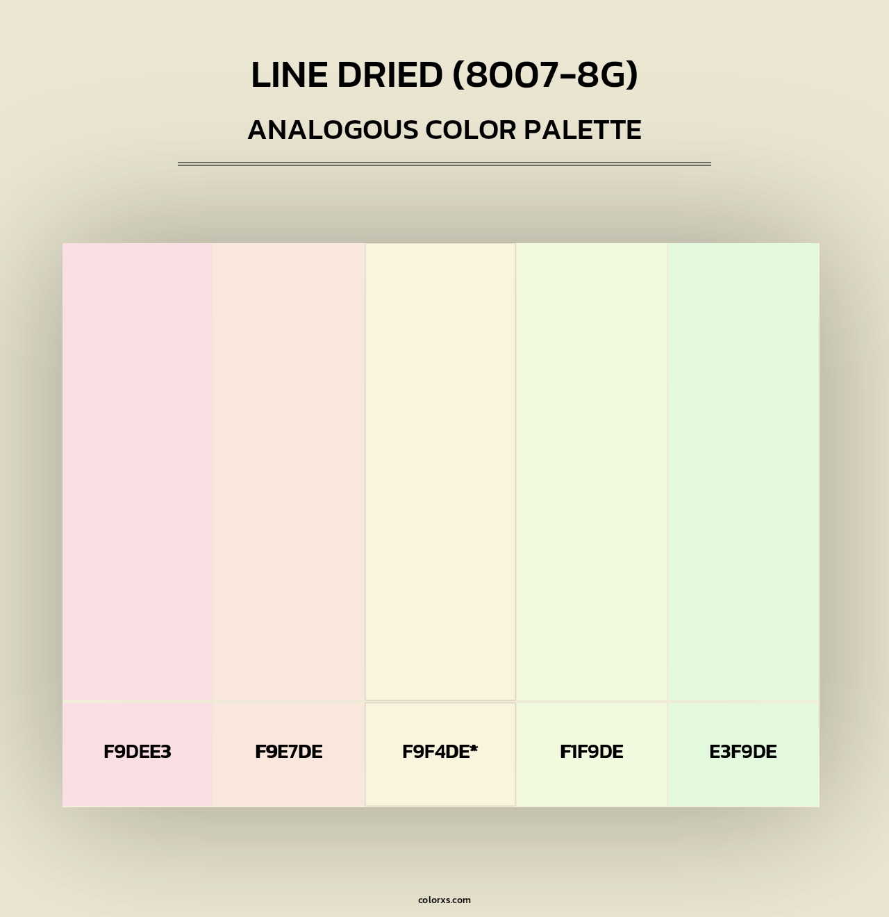 Line Dried (8007-8G) - Analogous Color Palette
