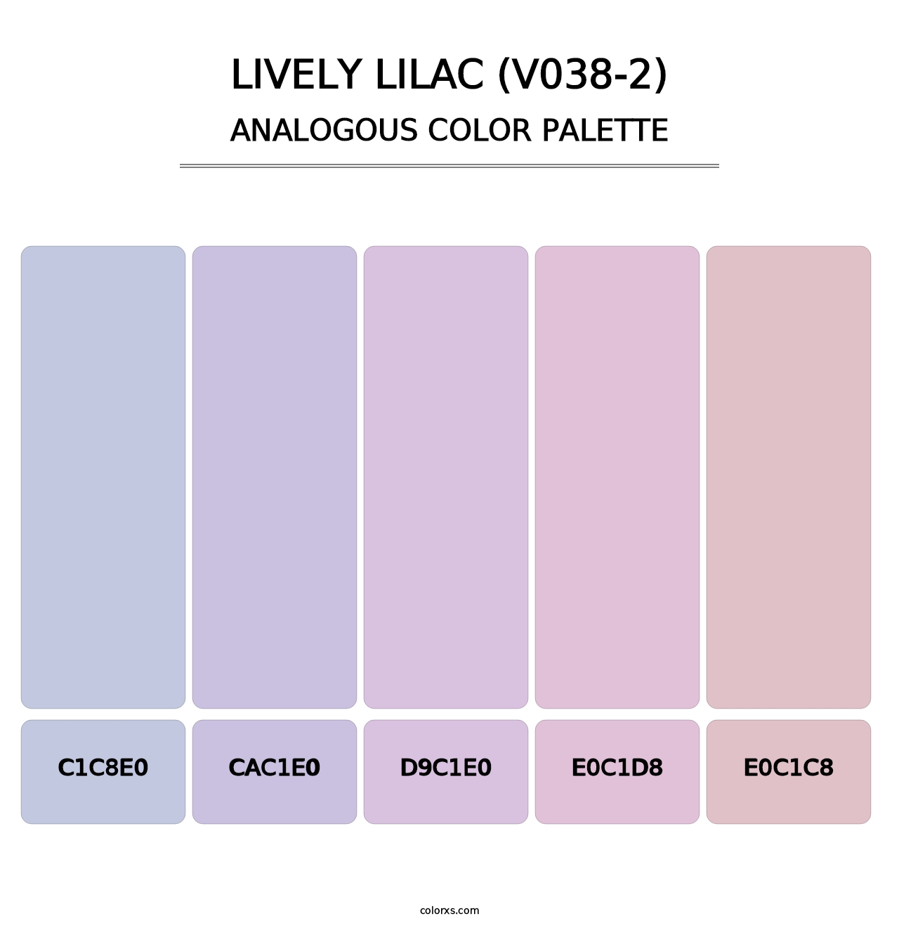 Lively Lilac (V038-2) - Analogous Color Palette