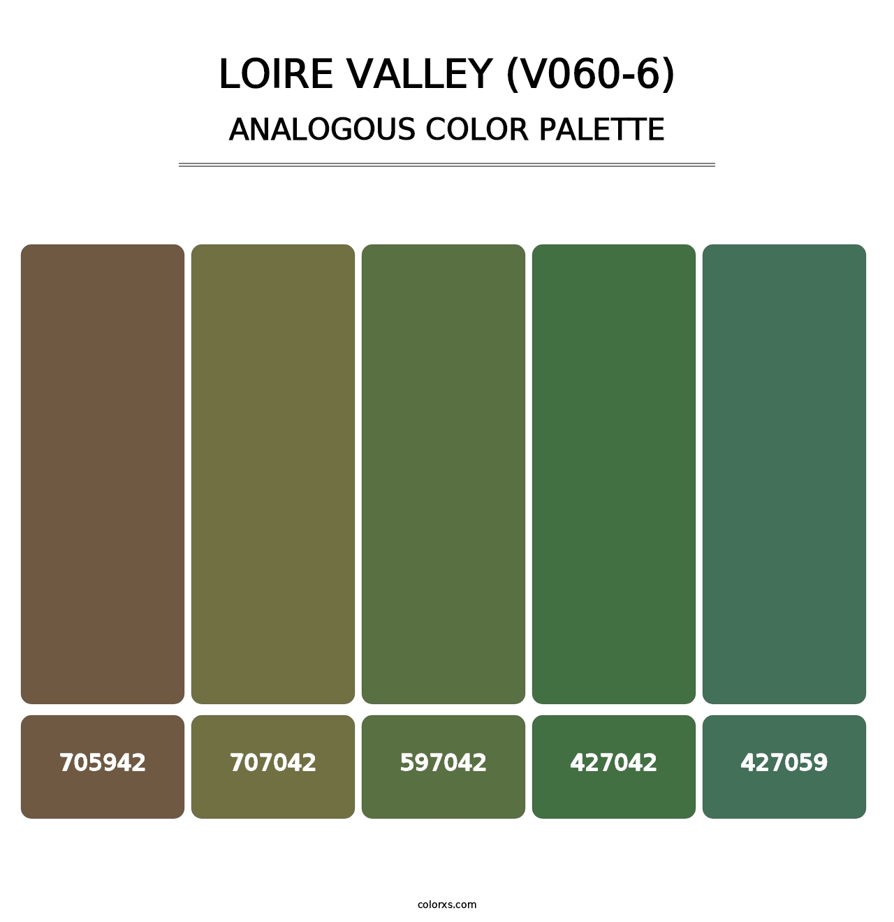 Loire Valley (V060-6) - Analogous Color Palette