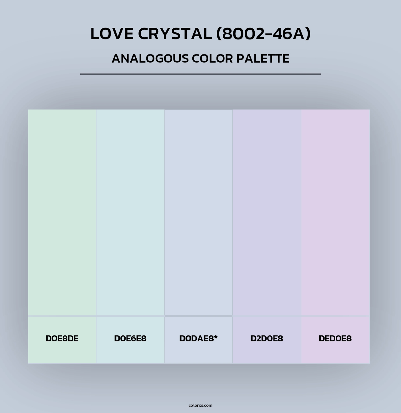 Love Crystal (8002-46A) - Analogous Color Palette