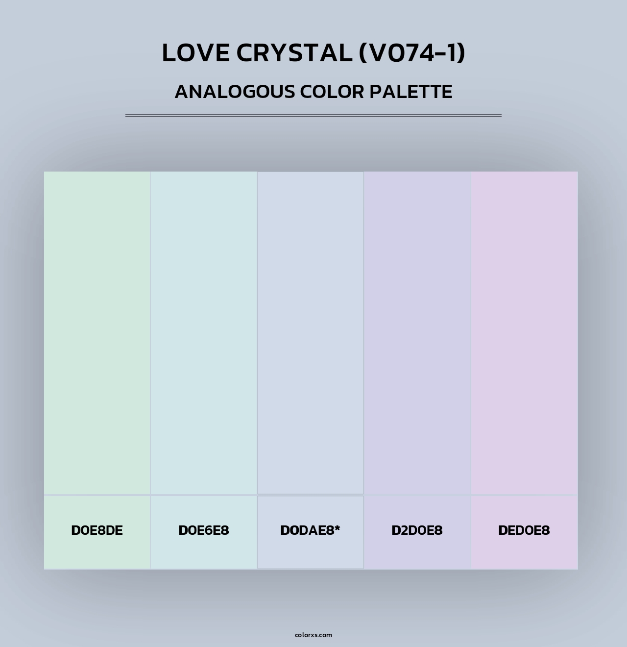 Love Crystal (V074-1) - Analogous Color Palette