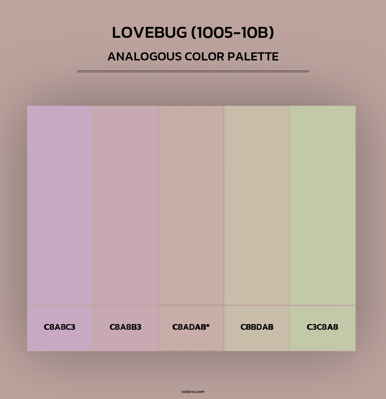 Lovebug (1005-10B) - Analogous Color Palette