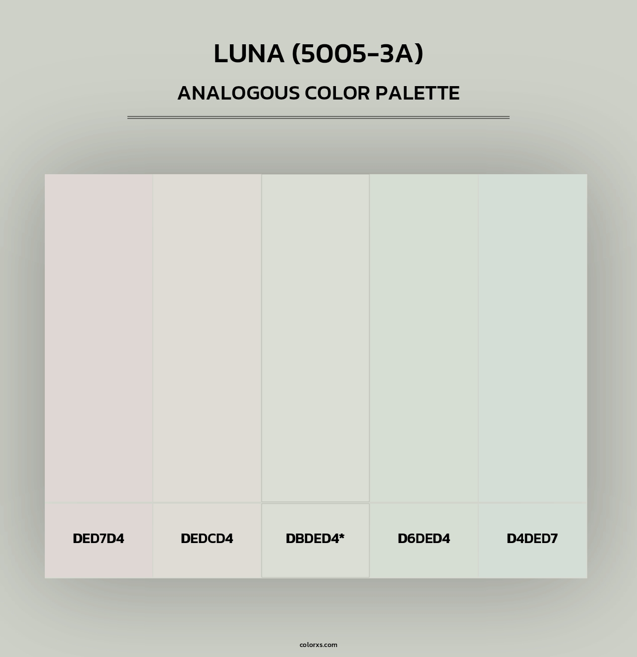 Luna (5005-3A) - Analogous Color Palette