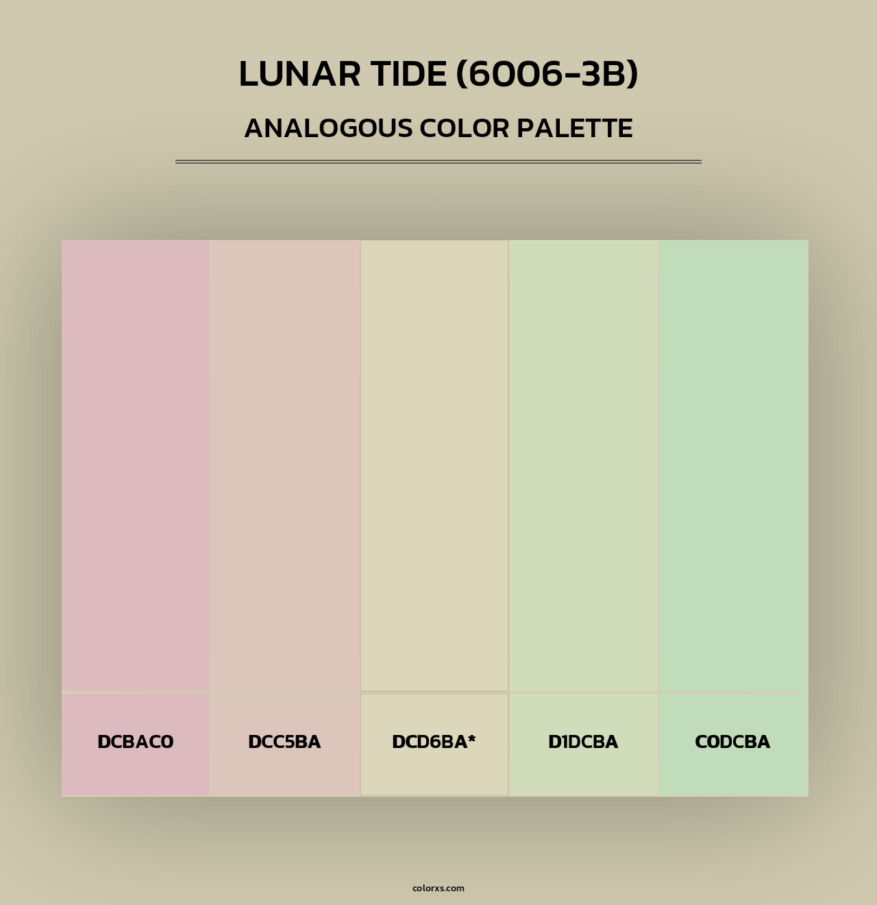 Lunar Tide (6006-3B) - Analogous Color Palette