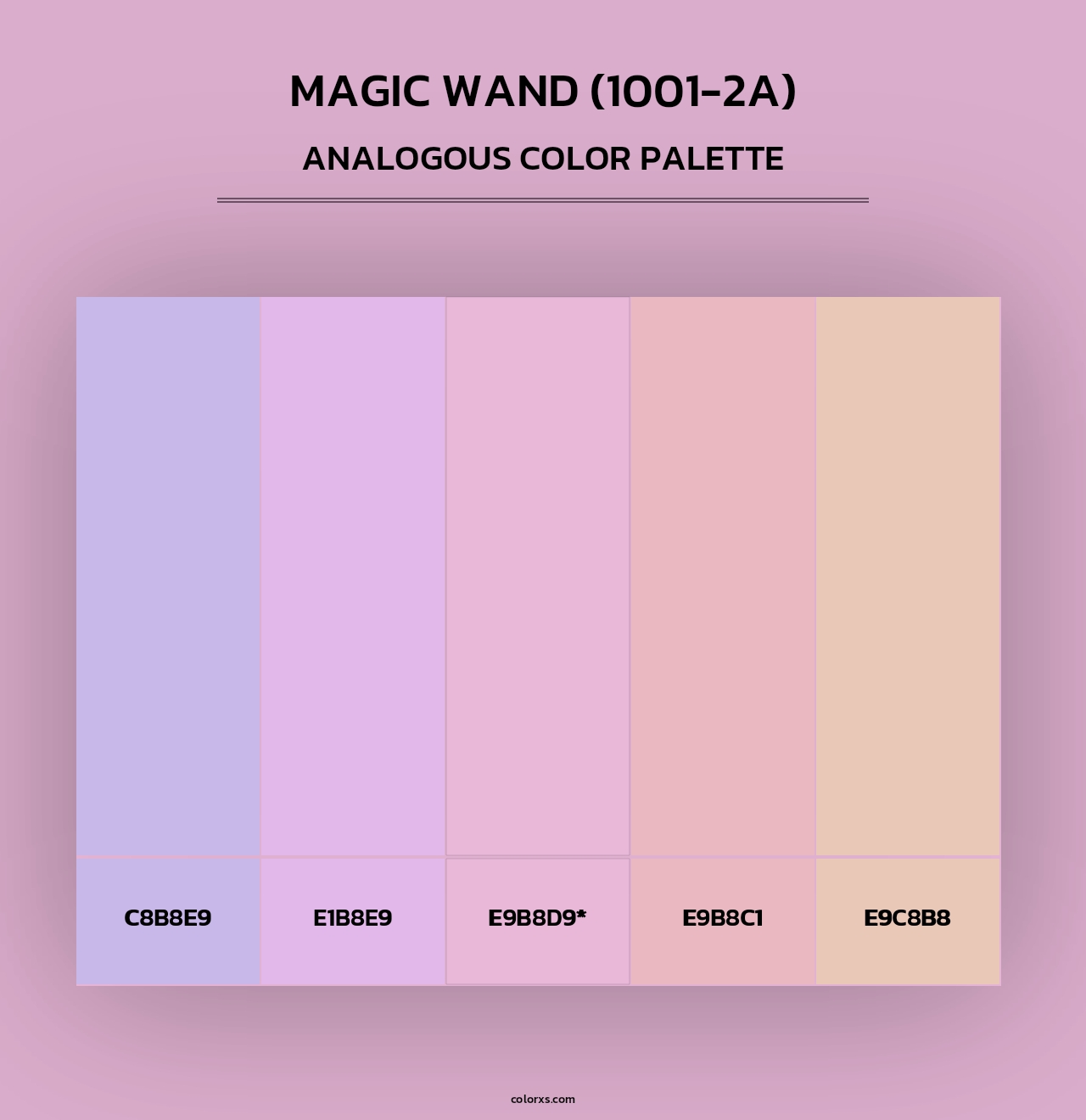 Magic Wand (1001-2A) - Analogous Color Palette