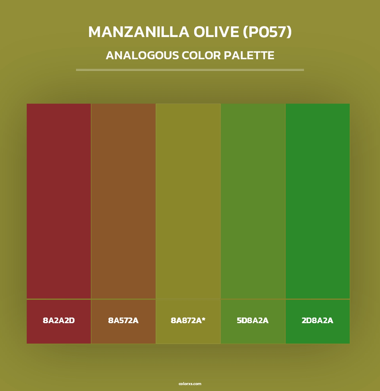 Manzanilla Olive (P057) - Analogous Color Palette