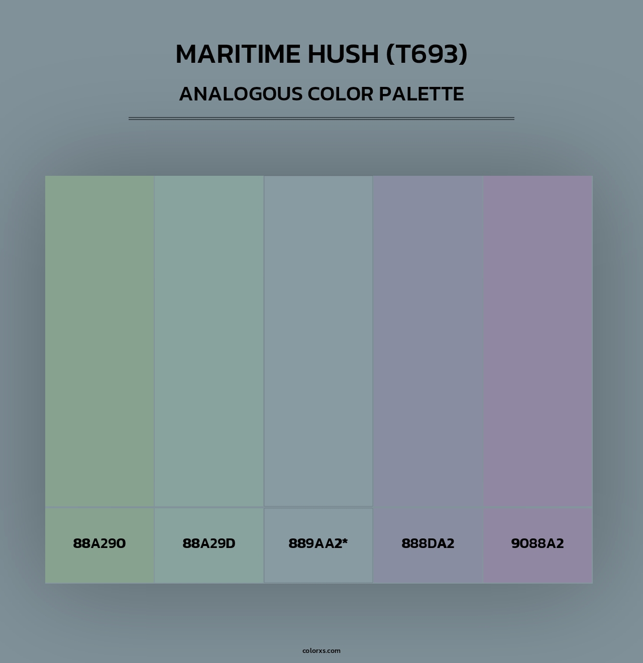 Maritime Hush (T693) - Analogous Color Palette